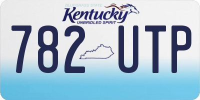 KY license plate 782UTP