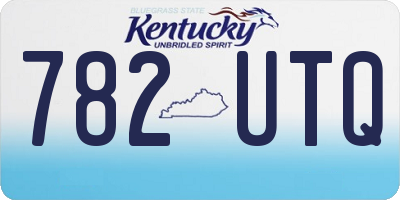KY license plate 782UTQ