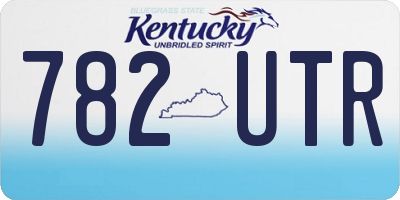 KY license plate 782UTR