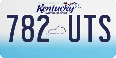 KY license plate 782UTS