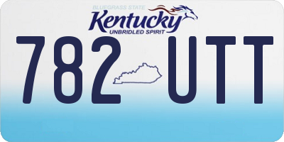 KY license plate 782UTT