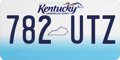 KY license plate 782UTZ