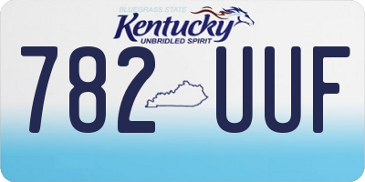 KY license plate 782UUF