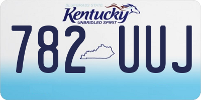 KY license plate 782UUJ
