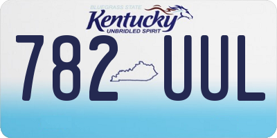 KY license plate 782UUL