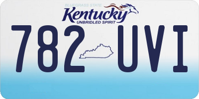 KY license plate 782UVI
