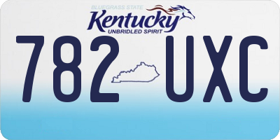 KY license plate 782UXC