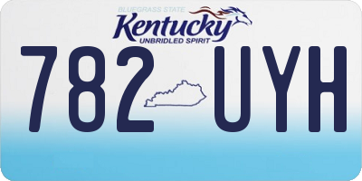 KY license plate 782UYH
