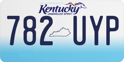 KY license plate 782UYP