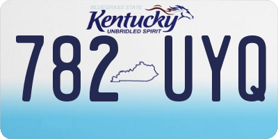 KY license plate 782UYQ