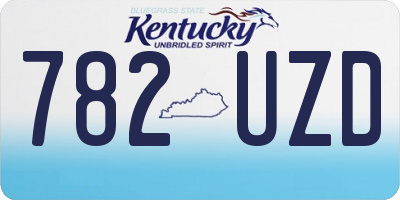 KY license plate 782UZD