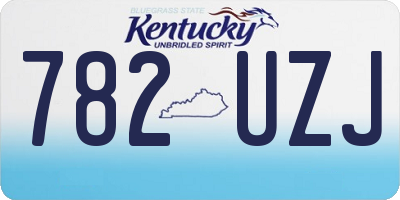 KY license plate 782UZJ