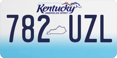 KY license plate 782UZL