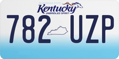 KY license plate 782UZP