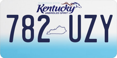 KY license plate 782UZY
