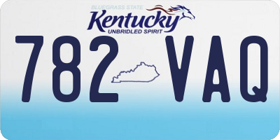 KY license plate 782VAQ