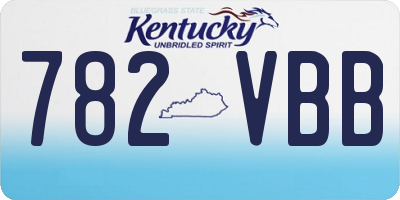 KY license plate 782VBB