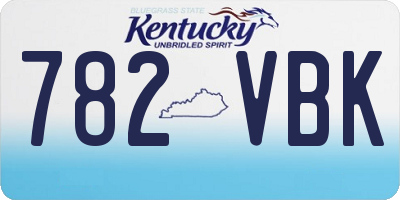 KY license plate 782VBK