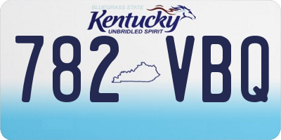 KY license plate 782VBQ
