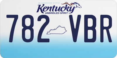 KY license plate 782VBR
