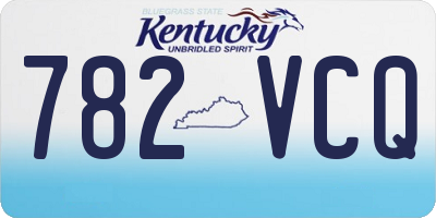 KY license plate 782VCQ