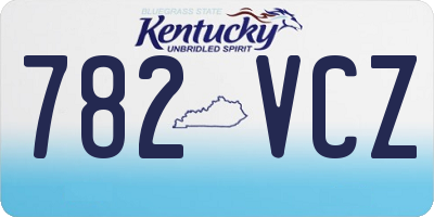 KY license plate 782VCZ