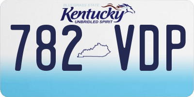KY license plate 782VDP