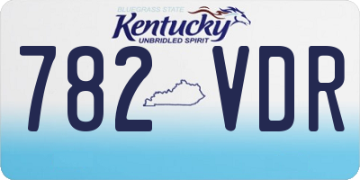 KY license plate 782VDR