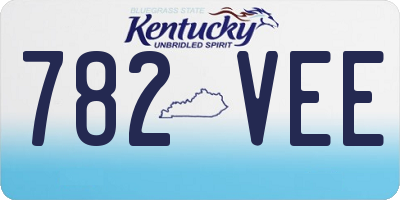 KY license plate 782VEE