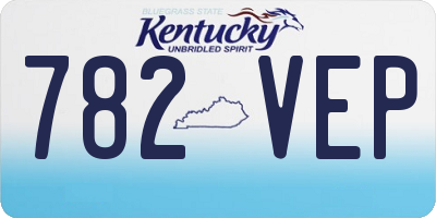 KY license plate 782VEP