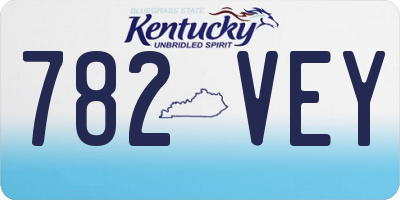 KY license plate 782VEY