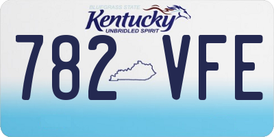 KY license plate 782VFE