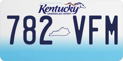 KY license plate 782VFM