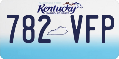 KY license plate 782VFP