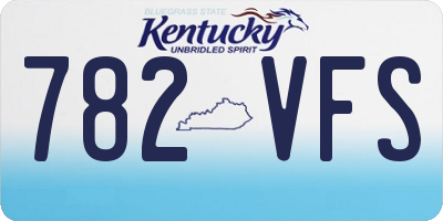 KY license plate 782VFS