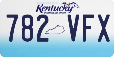 KY license plate 782VFX