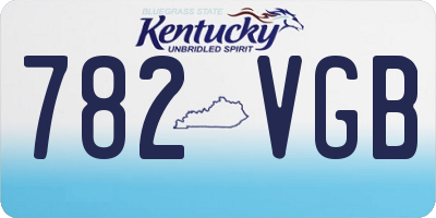KY license plate 782VGB
