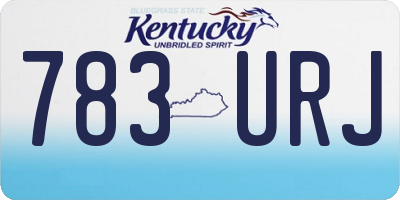 KY license plate 783URJ