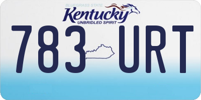 KY license plate 783URT