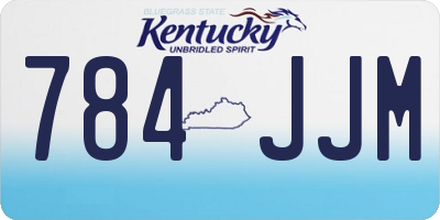 KY license plate 784JJM