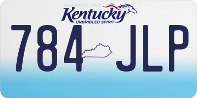 KY license plate 784JLP