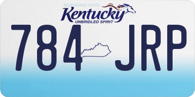 KY license plate 784JRP