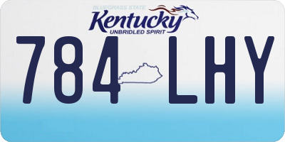 KY license plate 784LHY