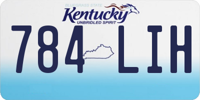 KY license plate 784LIH