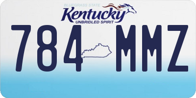 KY license plate 784MMZ