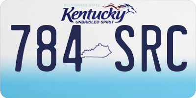 KY license plate 784SRC