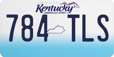 KY license plate 784TLS