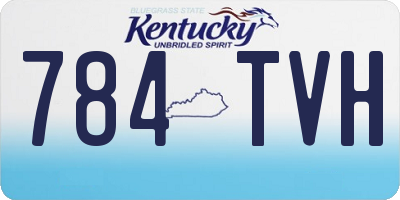 KY license plate 784TVH