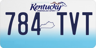KY license plate 784TVT