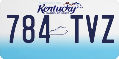 KY license plate 784TVZ